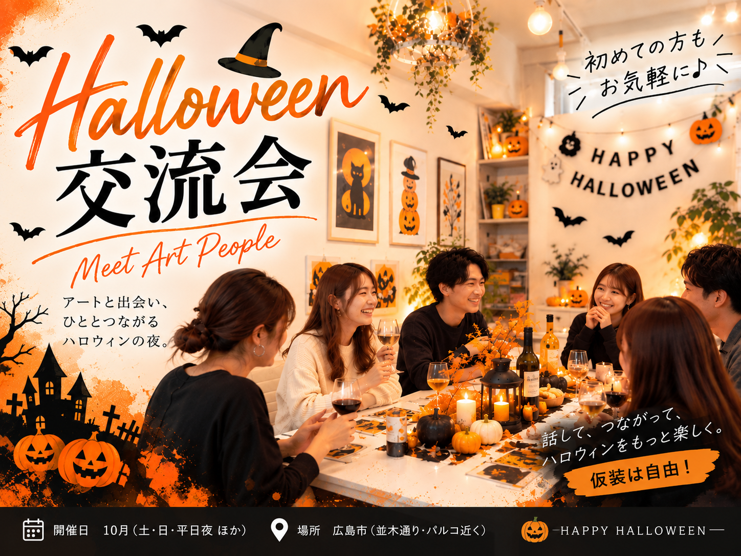 【オンライン】ハロウィン 交流会【開催日10月10日 （土）15時～】